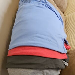 Short Sleeve Tees - Blue, Red, Gray And Olive/Charcoal  Mens 3 XL. 4/$20